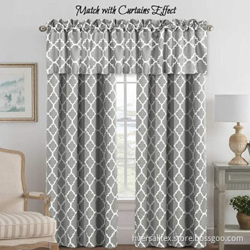 New Geometric Designs Blackout Bathroom Window Valances
